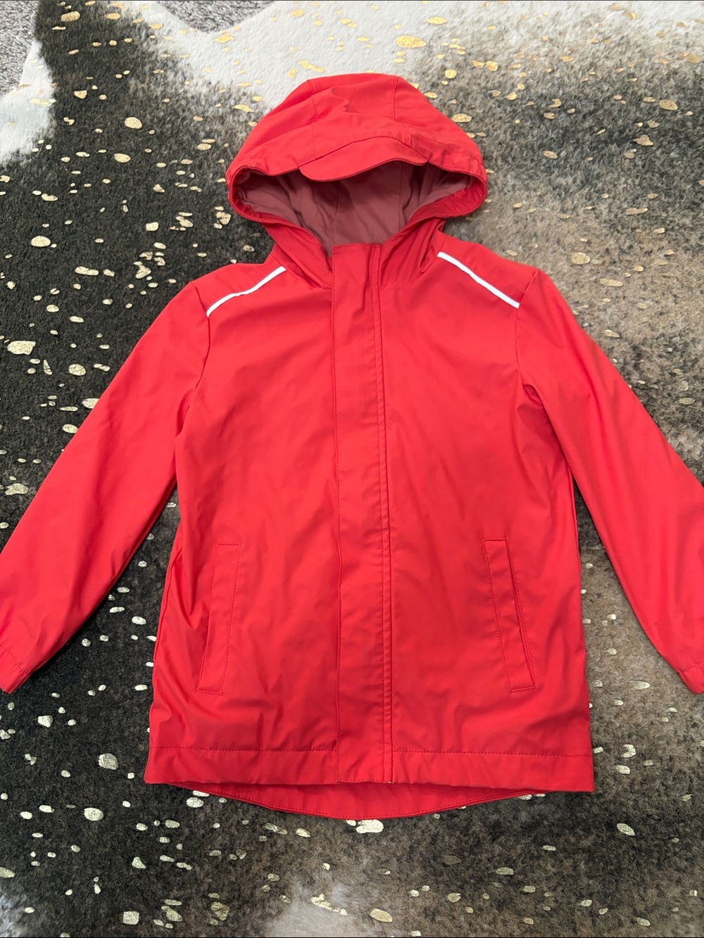 Cat & Jack Kids Rain Jacket with Hood- Red